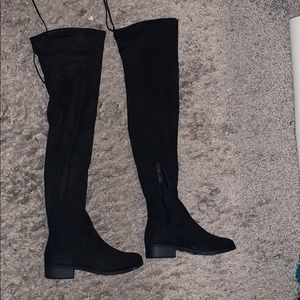 Flat knee high boots